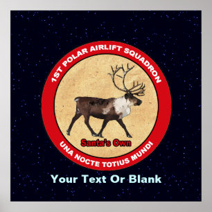 Santa's Ewn - 1e Polar Airlift Squadron Poster