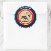 Santa's Ewn - 1e Polar Airlift Squadron Ronde Sticker (Tas)