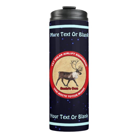 Santa's Ewn - 1e Polar Airlift Squadron Thermosbeker (Voorkant)