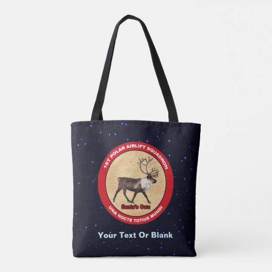 Santa's Ewn - 1e Polar Airlift Squadron Tote Bag (Achterkant)