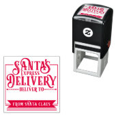 Santa's Express Levering Van Kerstmis Zelfinktende Stempel (In situ)