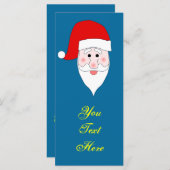 Santa's Face Bladwijzer Sjabloon (Voorkant / Achterkant)