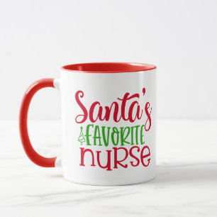 Santas Favoriate Nurse Cute Kerstmis Mok
