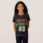 Santas favoriet Ho grappige Xmas Rowdy ongepast T-shirt (Voorkant volledig)