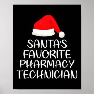 Santa's favoriete apotheek technicus matching fami poster