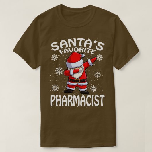 Santas Favoriete apotheker Kerst 2 T-shirt (Design voorkant)