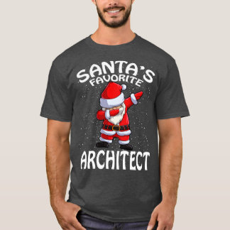 Santas Favoriete Architect Kerstmis T-shirt