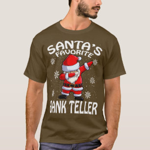 Santas Favoriete Bank Teller Kerstmis 1 T-shirt