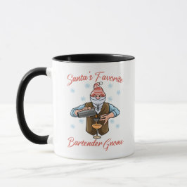Santa's Favoriete Bartender Gnome Mok