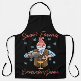 Santas Favoriete Bartender Gnoom Schort