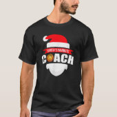 Santa's favoriete basketbalcoach Grappige kerst T-shirt (Voorkant)