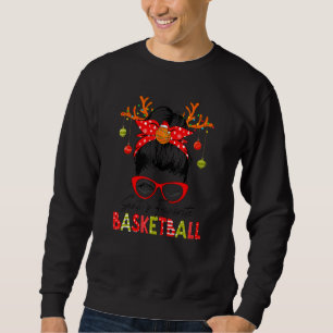 Santa's favoriete Basketball-kerstmis Bun Santa H Trui