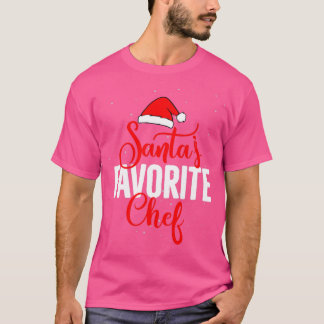 Santas favoriete Chef-kerstmis T-shirt
