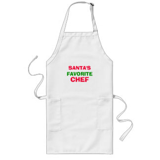 santa's favoriete chef lang schort