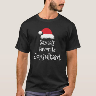 Santas Favoriete Consultant Kerst Grappig cadeau T-shirt