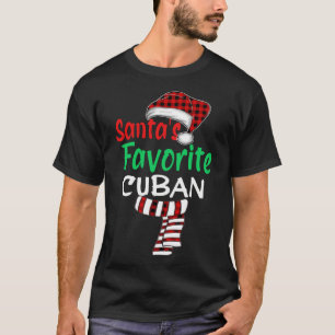 Santa's favoriete Cubaanse kerstkerstkerstkerstker T-shirt