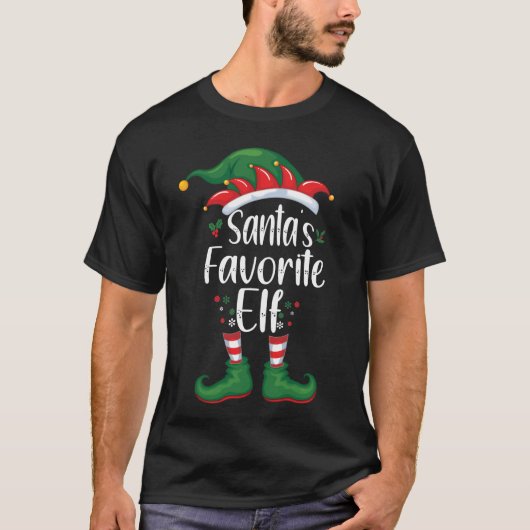 Santa's favoriete Elf T-shirt (Voorkant)