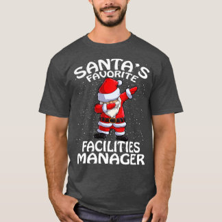 Santas Favoriete Faciliteiten Manager Kerstmis T-shirt