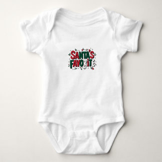 Santa's Favoriete - Feestelijke Christmas Baby Bod Romper