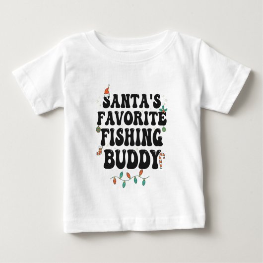 Santa's Favoriete Gevist Buddy Funny Christmas Pap (Voorkant)