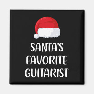 Santas Favoriete Gitarist Kerst Pret Gitaar Gif Magneet