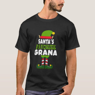 Santa's Favoriete Grana Grappige Kerstvakantie Cad T-shirt