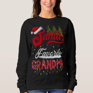 Santa's favoriete Grandma Family Matching Group Ch Trui