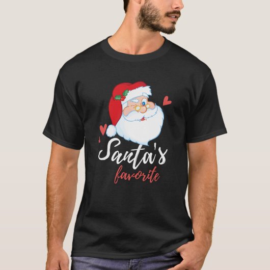 Santa's favoriete grappige T-shirt voor Kerstmis (Voorkant)