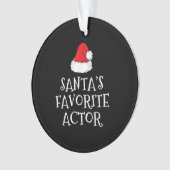 Santas Favoriete kerstactrice Ornament (voorkant)