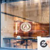 Santa's Favoriete Kerstkoekjes Raamsticker (Cafe Raam)