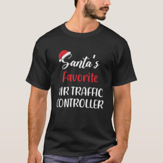 Santa's favoriete luchtverkeersleider Pajama Gif T-shirt