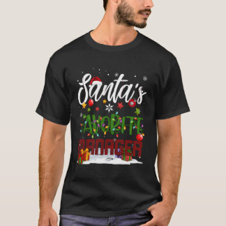 Santa's favoriete manager familie matching groep C T-shirt
