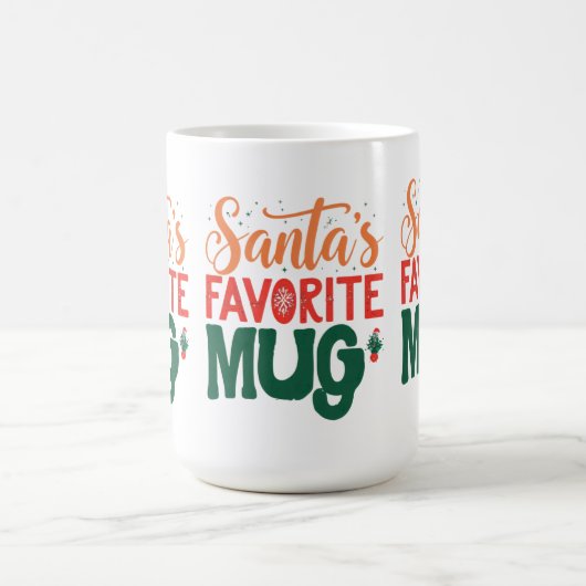 Santa's Favoriete Mok - Classic 15 oz Design (Center)