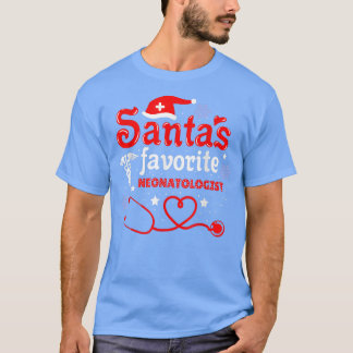 Santas Favoriete neonatoloog kerst T-shirt
