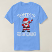 Santas Favoriete ongediertebestrijder Kerst T-shirt (Design voorkant)