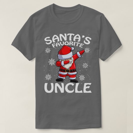 Santas Favoriete oom Kerstmis T-shirt (Design voorkant)