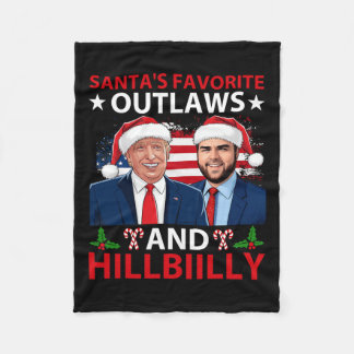 Santa's favoriete outlaws en Hillbilly Trump Vanc Fleece Deken