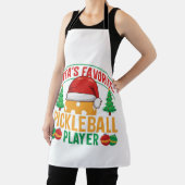 Santa's Favoriete Pickleball Speler - Grappig Schort (Insitu)