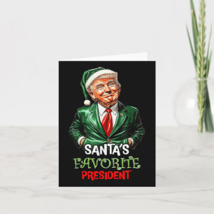Santas Favoriete President Funny Santa Trump 2024 Kaart