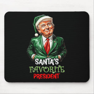 Santas Favoriete President Funny Santa Trump 2024 Muismat
