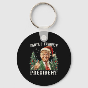 Santa's Favoriete President Funny Trump Christmas  Sleutelhanger