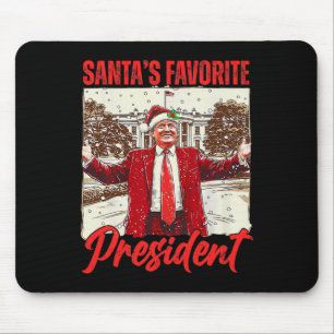 Santa's Favoriete President Trump 2024 Christmas F Muismat