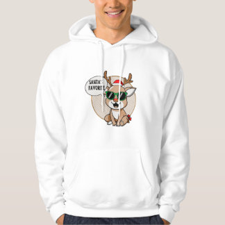 Santa's favoriete rendier karakter hoodie