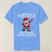 Santas Favoriete Software Ontwikkelaar Kerst 1 T-shirt (Design voorkant)