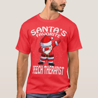 Santas Favoriete Speech Therapeut Kerstmis T-shirt