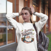 Santa's Favoriete Verpleegster Dames Basic Sweatsh Trui