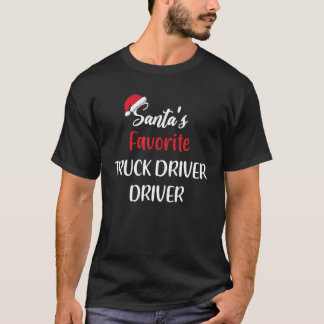 Santas Favoriete Vrachtwagen Kerstmis T-shirt