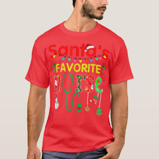 Santa's favoriete zuster-lamp Sinterklaas T-shirt