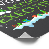 Santa's Favorite Account Executive Fun Christmas Poster (Hoek)