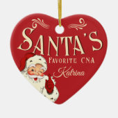 Santa's Favorite CNA Christmas Ornament (Voorkant)